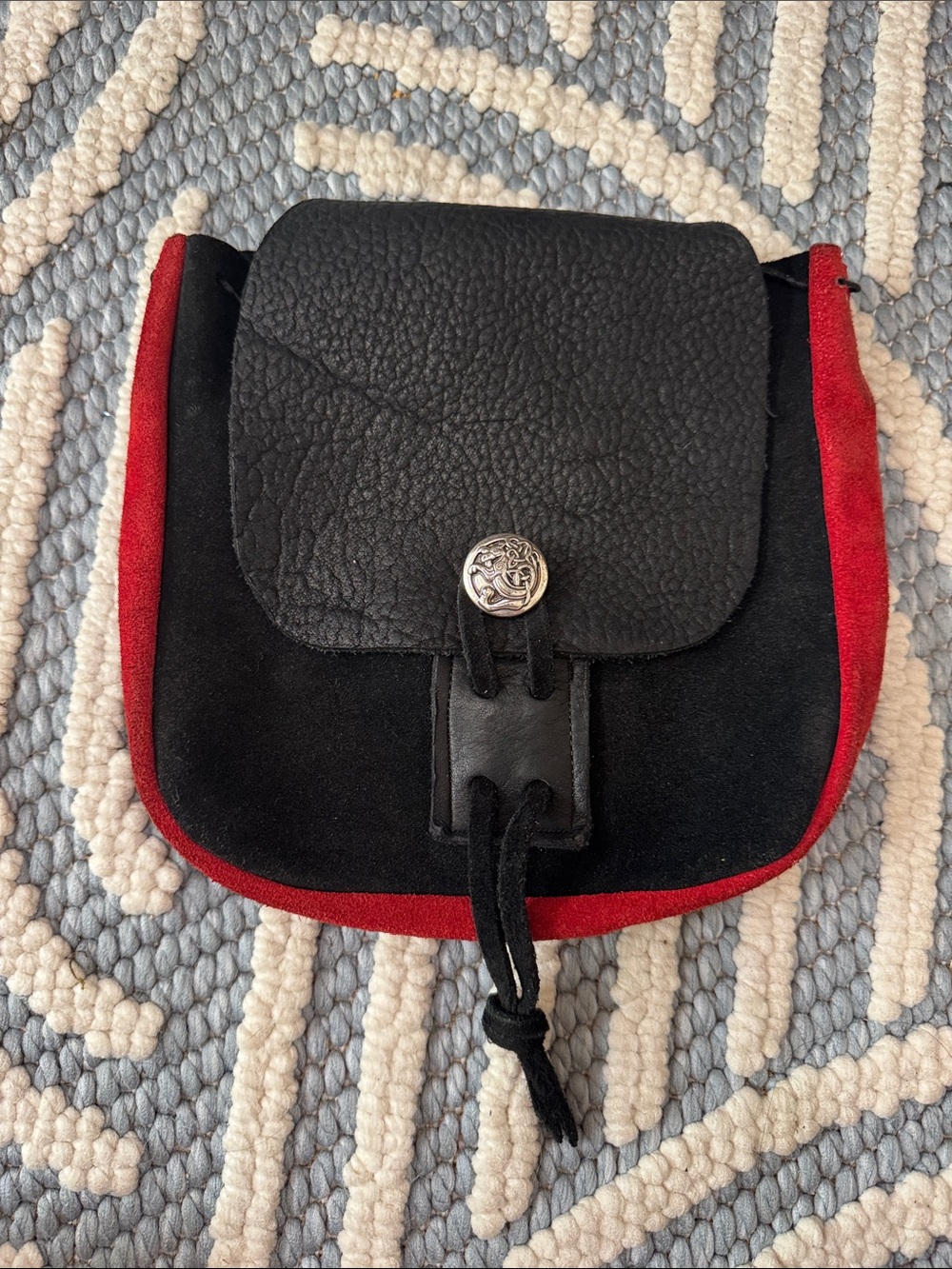 Leather Medieval Renaissance Faire LARP Belt Pouch Bag